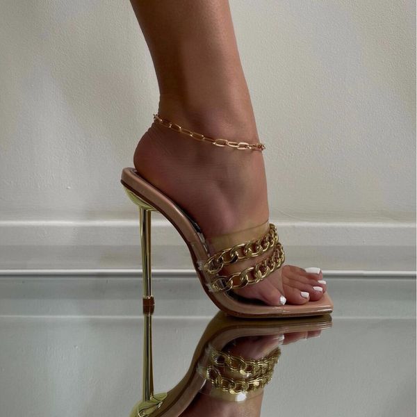 sandals 2021 summer slippers fashion chain design women thin high heel open toe square heels mule shoes ladies slides 71rk, Black
sandals 2021 summer slippers fashion chain design women thin high heel open toe square heels mule shoes ladies slides 71rk, Black