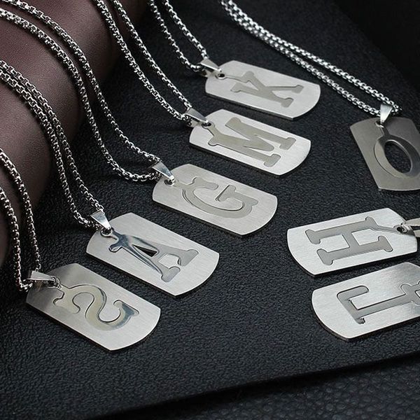 stainless steel 26 letters silver plated pendant necklaces with link chains for women men alphabet hip hop party club jewelry
stainless steel 26 letters silver plated pendant necklaces with link chains for women men alphabet hip hop party club jewelry