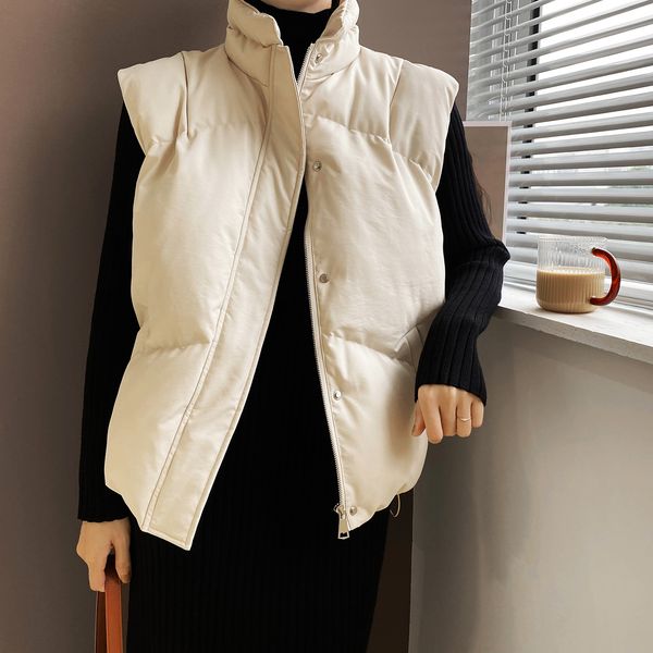 2021 new parkas drawstring down women short autumn and winter loose outer wear thick bread coat cotton vest 6ijf, Black
2021 new parkas drawstring down women short autumn and winter loose outer wear thick bread coat cotton vest 6ijf, Black