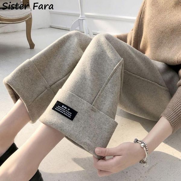 women's pants & capris sister fara autumn winter plus siz woolen wide leg high waist all-match trousers femalee loose casual harem, Black;white
women's pants & capris sister fara autumn winter plus siz woolen wide leg high waist all-match trousers femalee loose casual harem, Black;white