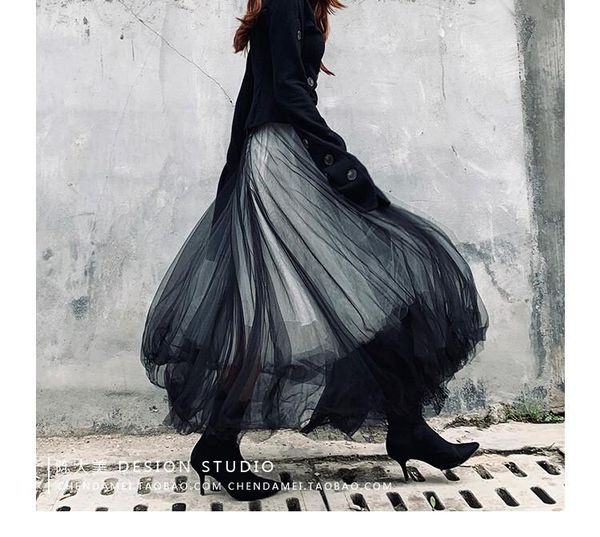 skirts punk wind spring and summer lace stitching mesh long skirt women high street hit color ball gown, Black
skirts punk wind spring and summer lace stitching mesh long skirt women high street hit color ball gown, Black