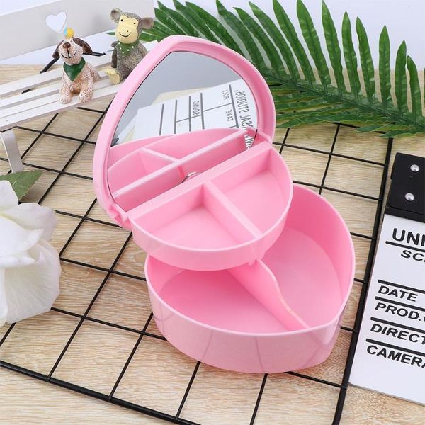 storage boxes & bins 1 pcs multifunction jewelry box heart shape case candy sundries makeup decor with mirror
storage boxes & bins 1 pcs multifunction jewelry box heart shape case candy sundries makeup decor with mirror