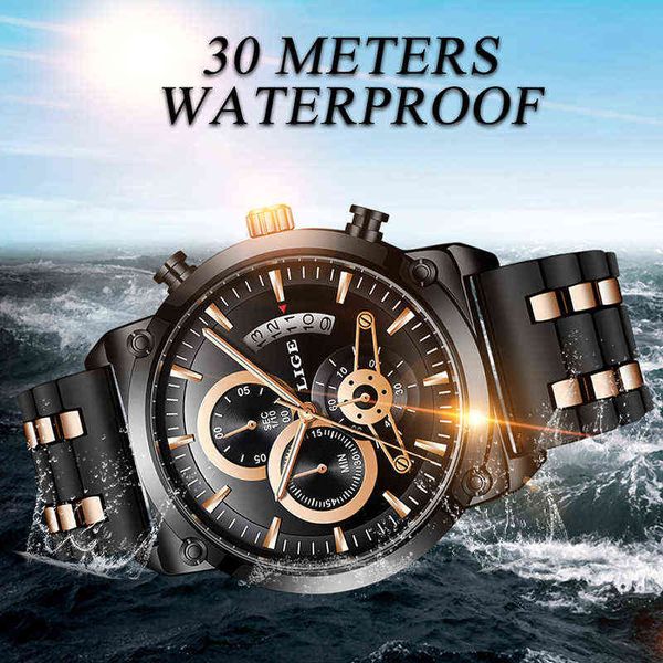 relogio masculino lige sport mens watches brand luxury silicagel waterproof quartz watch men fashion date chronograph clock 210527, Slivery;brown
relogio masculino lige sport mens watches brand luxury silicagel waterproof quartz watch men fashion date chronograph clock 210527, Slivery;brown