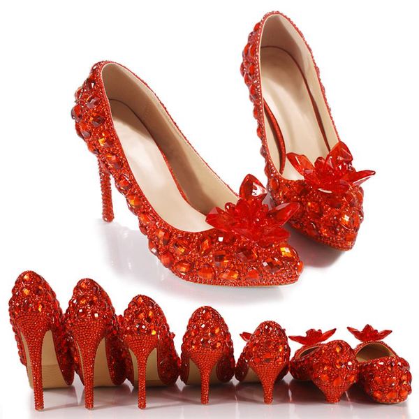 dress shoes crystal red color wedding non-slip insole pointed toe diamond princess bride banquet pumps party for girls, Black
dress shoes crystal red color wedding non-slip insole pointed toe diamond princess bride banquet pumps party for girls, Black