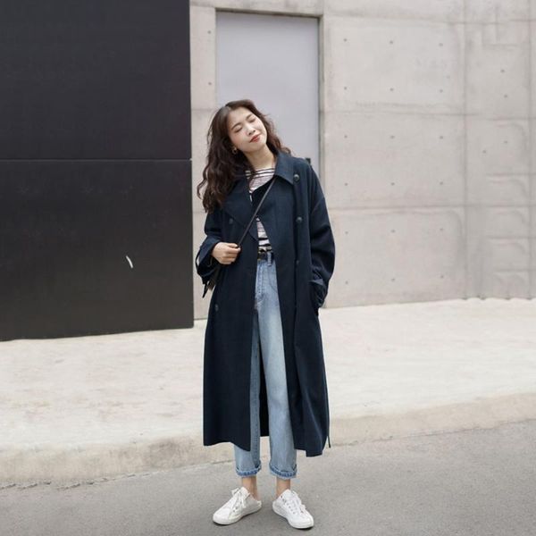 women's trench coats mid-length short single-breasted loose windbreaker spring autumn korean over-the-knee coat cardigan lapel jacket, Tan;black
women's trench coats mid-length short single-breasted loose windbreaker spring autumn korean over-the-knee coat cardigan lapel jacket, Tan;black