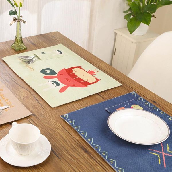 mats & pads cotton linen table placemat cartoon animal printed tableware insulation bowl mat holder home kitchen dining decor
mats & pads cotton linen table placemat cartoon animal printed tableware insulation bowl mat holder home kitchen dining decor