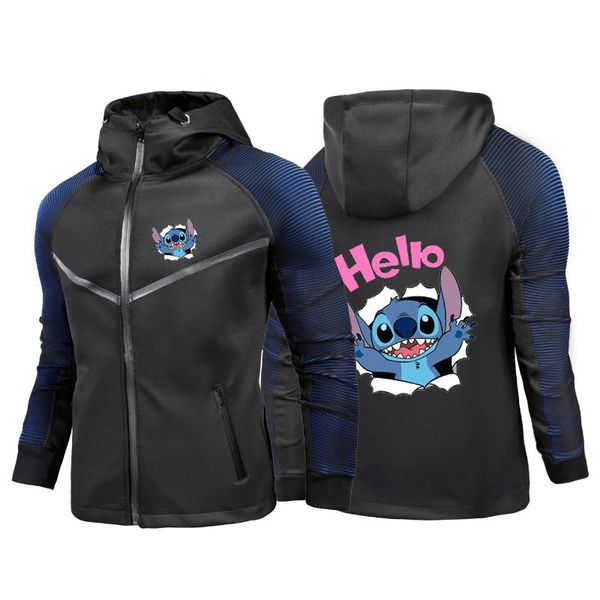 men's hoodies & sweatshirts stitch 2021 est spring and autumn zipper jackets suits cartoon printing casual cotton hip hop coats, Black
men's hoodies & sweatshirts stitch 2021 est spring and autumn zipper jackets suits cartoon printing casual cotton hip hop coats, Black