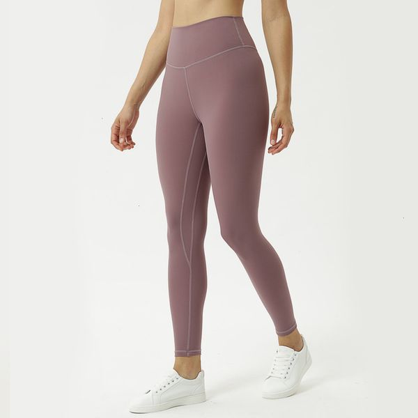 double style women's tracksuits faced buffed solid tight fit high waist naked yoga pants, Gray
double style women's tracksuits faced buffed solid tight fit high waist naked yoga pants, Gray