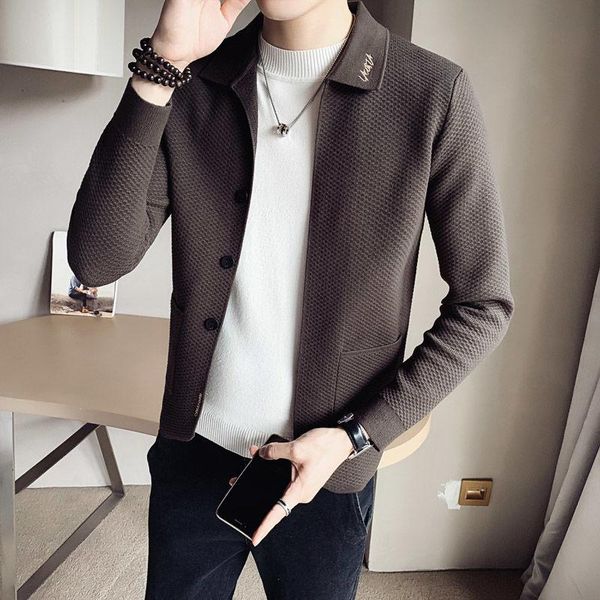 men's jackets sweater jacket spring and autumn korean slim fashion handsome trend loose short knit cardigan, Black;brown
men's jackets sweater jacket spring and autumn korean slim fashion handsome trend loose short knit cardigan, Black;brown