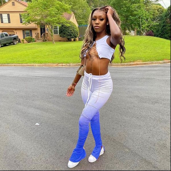 women two piece set matching sets club outfits summer clothes for women piece crop and stacked leggings pants set, Gray
women two piece set matching sets club outfits summer clothes for women piece crop and stacked leggings pants set, Gray
