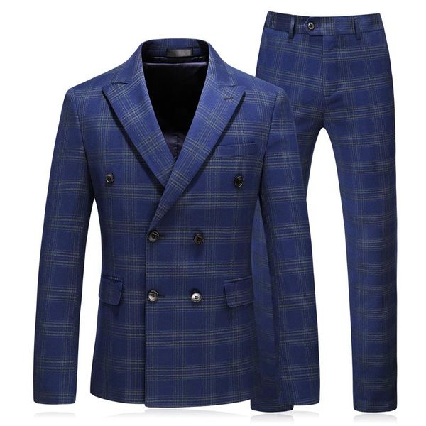 men's suits & blazers men plaid suit double breasted wedding 2021 tuxedo groom formal mens 3 pieces plus size 5xl blue male prom, White;black
men's suits & blazers men plaid suit double breasted wedding 2021 tuxedo groom formal mens 3 pieces plus size 5xl blue male prom, White;black