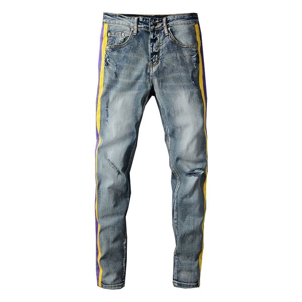 2021 mens designer jeans distressed ripped biker slim fit motorcycle denim for men s fashion jean mans pants pour hommes #681, Blue
2021 mens designer jeans distressed ripped biker slim fit motorcycle denim for men s fashion jean mans pants pour hommes #681, Blue