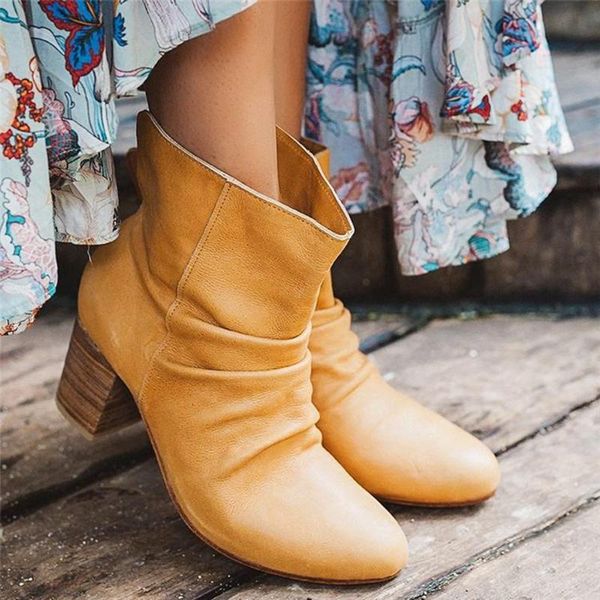 boots women's ladies autumn winter fashion squared heel vintage round toe slip on combat warm ankle shoes plus size mujer, Black
boots women's ladies autumn winter fashion squared heel vintage round toe slip on combat warm ankle shoes plus size mujer, Black