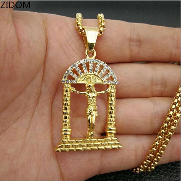 pendant necklaces gold color men hip hop door with jesus stainless steel fashion vintage necklace male hiphop jewelry gift, Silver
pendant necklaces gold color men hip hop door with jesus stainless steel fashion vintage necklace male hiphop jewelry gift, Silver