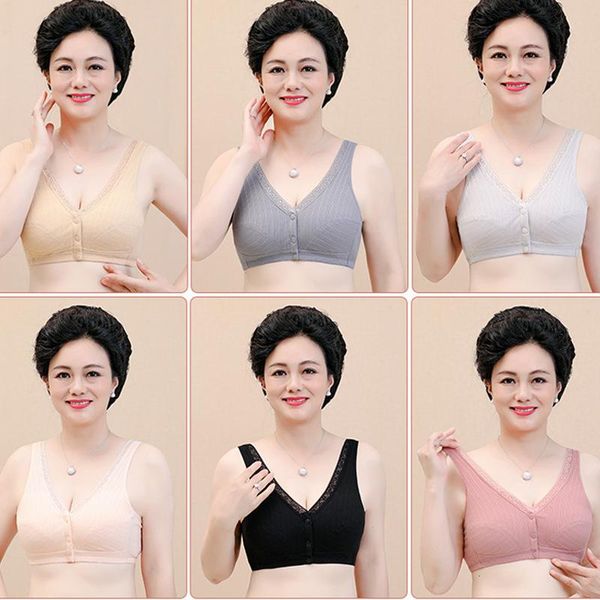 bras front button bra plus size wire mother's cotton underwear large bralette summer spring 006a, Red;black
bras front button bra plus size wire mother's cotton underwear large bralette summer spring 006a, Red;black