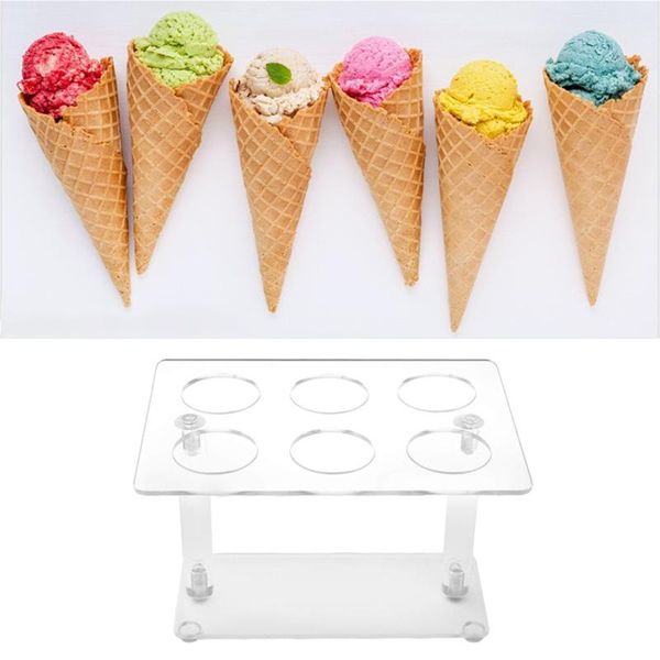 other bakeware acrylic ice cream cone holder transparent 6 holes cupcake dessert display stand for wedding birthday parties ts3
other bakeware acrylic ice cream cone holder transparent 6 holes cupcake dessert display stand for wedding birthday parties ts3