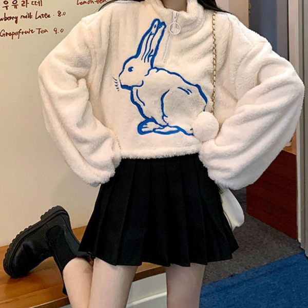 2021 kawaii feminino outono inverno roupas femininas moda coelho impresso manga longa pelcia quentes hood 5ipz, White
2021 kawaii feminino outono inverno roupas femininas moda coelho impresso manga longa pelcia quentes hood 5ipz, White