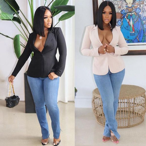 women's suits & blazers plus size suit women coat autumn solid backless drawstring long-sleeve slim-fit blazer outerwear gothic clothes, White;black
women's suits & blazers plus size suit women coat autumn solid backless drawstring long-sleeve slim-fit blazer outerwear gothic clothes, White;black