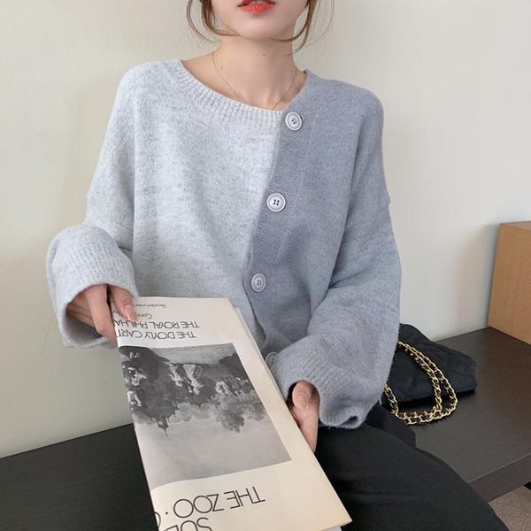 women's t-shirt patchwork irregular knitted cardigans sweaters thicken 2021 lady autumn warm outwear women chic slim, White
women's t-shirt patchwork irregular knitted cardigans sweaters thicken 2021 lady autumn warm outwear women chic slim, White