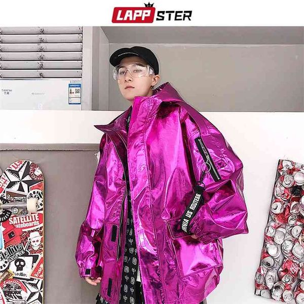 lappster men streetwear reflective bomber jacket mens hip hop pu windbreaker fashion ins varsity coats 210923, Black
lappster men streetwear reflective bomber jacket mens hip hop pu windbreaker fashion ins varsity coats 210923, Black
