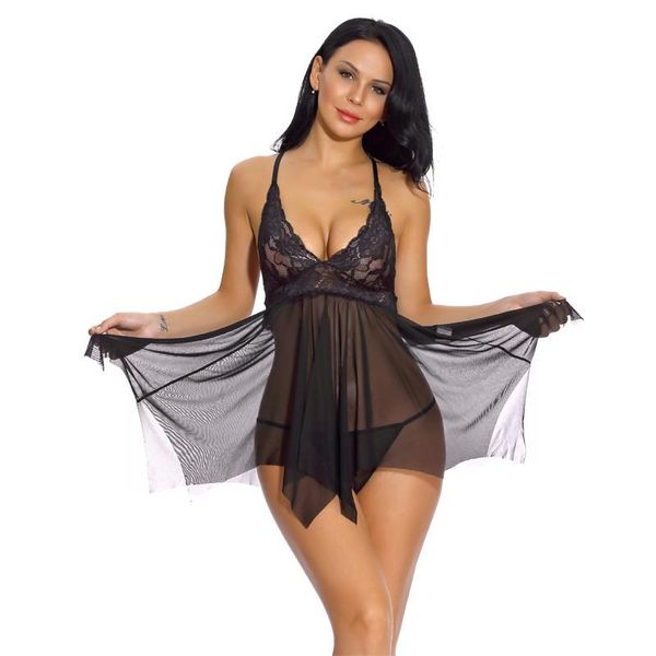 women's sleepwear lace mesh women nightgown summer negligee ladies nightwear lingerie dress female nightdress home clothes 2021, Black;red
women's sleepwear lace mesh women nightgown summer negligee ladies nightwear lingerie dress female nightdress home clothes 2021, Black;red