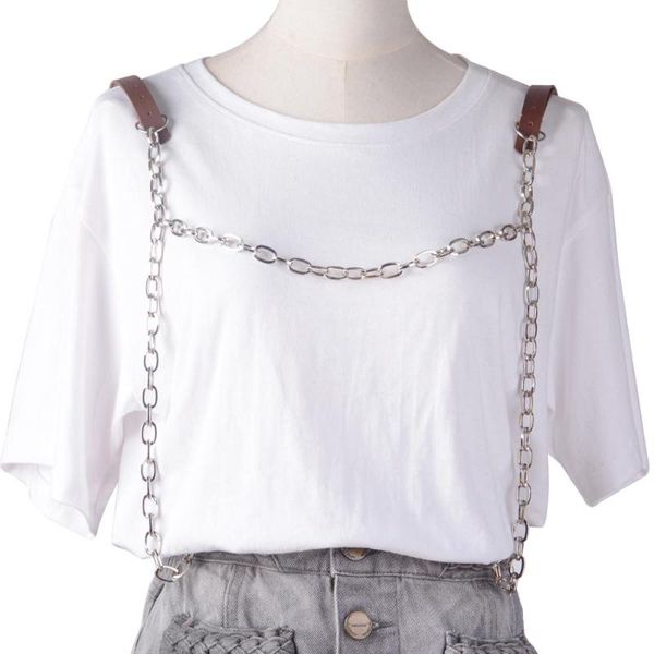 women body garters faux leather metal chains harness belts bondage lingerie punk suspenders straps, Slivery;golden
women body garters faux leather metal chains harness belts bondage lingerie punk suspenders straps, Slivery;golden