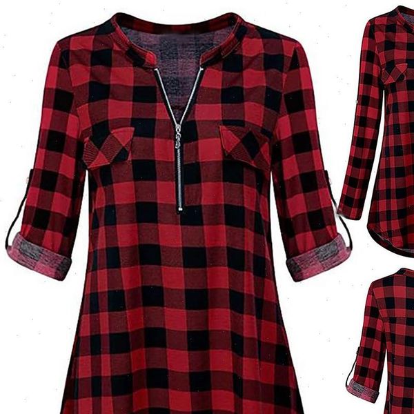 fashion womens blouse chemisier femme zip plaid v neck long sleeve casual shirt blouse tapados mujer verano blusen women, White
fashion womens blouse chemisier femme zip plaid v neck long sleeve casual shirt blouse tapados mujer verano blusen women, White