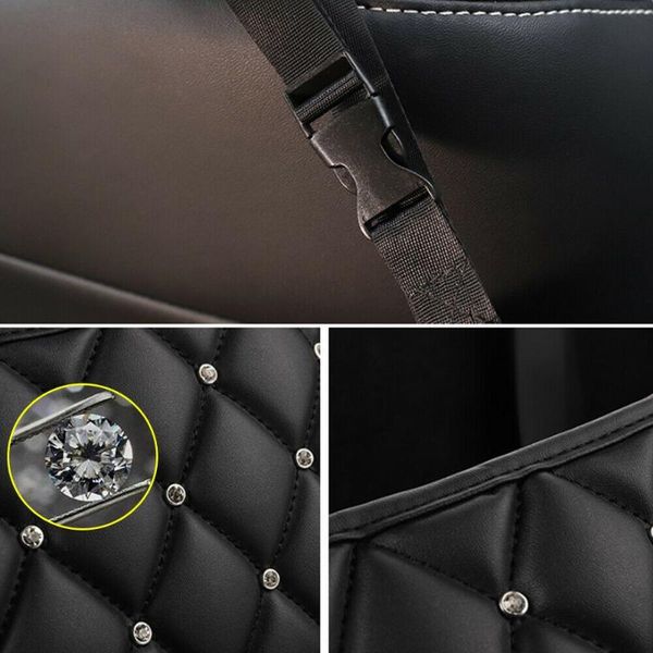 car organizer durable and practical bling diamond seat handbag holder leather hanging storage bag accessories
car organizer durable and practical bling diamond seat handbag holder leather hanging storage bag accessories