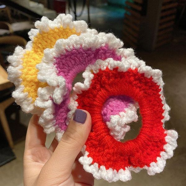 new popular personality korean style ins candy color cute girl children sweet fashion retro woolen hair rope, Slivery;white
new popular personality korean style ins candy color cute girl children sweet fashion retro woolen hair rope, Slivery;white