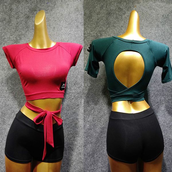 9 colors latin dance short sleeve shirts solid color women rumba chacha samba dancing clothes ladies practice dance wear, Black;red
9 colors latin dance short sleeve shirts solid color women rumba chacha samba dancing clothes ladies practice dance wear, Black;red