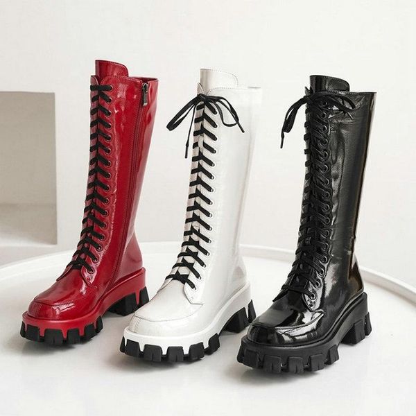 boots women luxury mid calf lace up platform ladies non slip zipper leather shoes woman fashion casual female footwear, Black
boots women luxury mid calf lace up platform ladies non slip zipper leather shoes woman fashion casual female footwear, Black