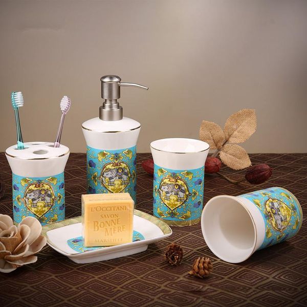 bath accessory set bathroom accessories ceramic soap dispensers toothbrush holder gargle cups 5 pieces with gift box luxury wedding gifts
bath accessory set bathroom accessories ceramic soap dispensers toothbrush holder gargle cups 5 pieces with gift box luxury wedding gifts