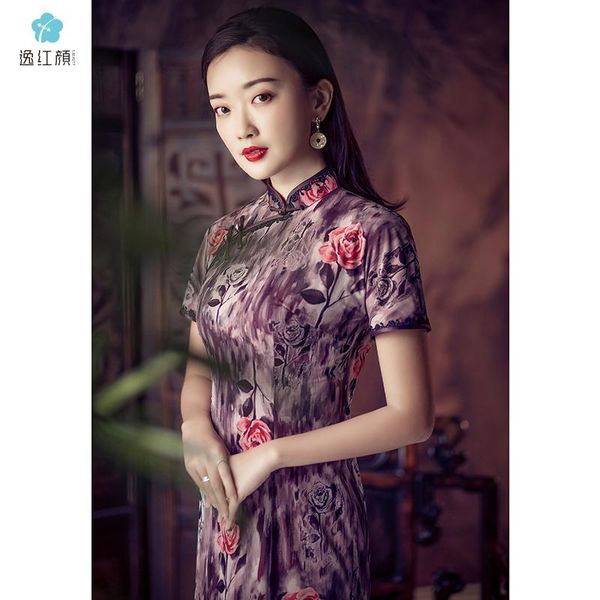 ethnic clothing flowers * think temperament of restoring ancient ways, let original cheongsam long thin summer dresses, Red
ethnic clothing flowers * think temperament of restoring ancient ways, let original cheongsam long thin summer dresses, Red