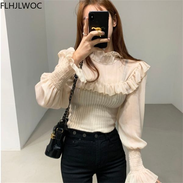 women's sweaters spring chic korea jumpers women fashion solid slim fitted long sleeve ruffled knitted sweater pullovers yeph, White;black
women's sweaters spring chic korea jumpers women fashion solid slim fitted long sleeve ruffled knitted sweater pullovers yeph, White;black