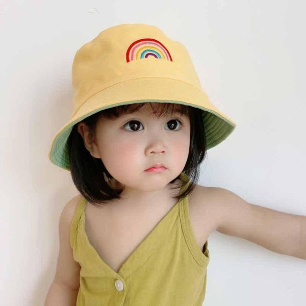 caps & hats spring and summer sun-proof sun-shading fisherman hat rainbow children's basin, Yellow
caps & hats spring and summer sun-proof sun-shading fisherman hat rainbow children's basin, Yellow