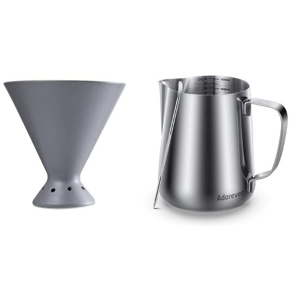 coffee filters 900ml handheld creamer milk frothing pitcher jug cup with v60 drip ceramic filter sharing pot
coffee filters 900ml handheld creamer milk frothing pitcher jug cup with v60 drip ceramic filter sharing pot