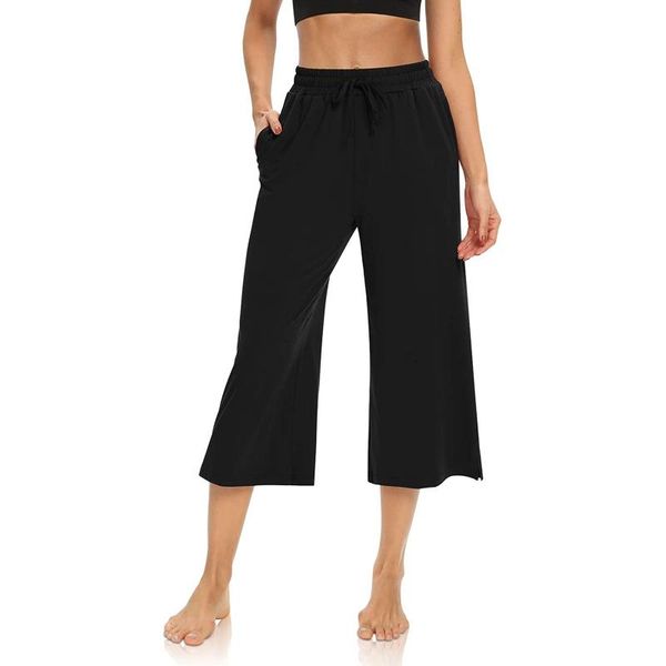 women's pants & capris summer thin wide leg seven minutes pure color elastic high waist capri 2021 leisure vacation, Black;white
women's pants & capris summer thin wide leg seven minutes pure color elastic high waist capri 2021 leisure vacation, Black;white