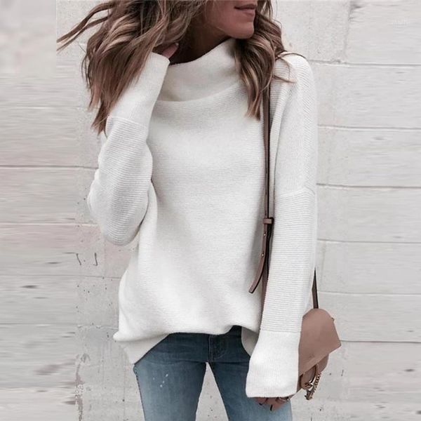 women long sleeve sweater turtleneck winter knitted solid color casual pullover slim loose sweters mujer women's sweaters, White;black
women long sleeve sweater turtleneck winter knitted solid color casual pullover slim loose sweters mujer women's sweaters, White;black