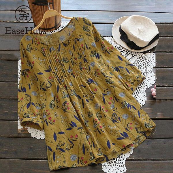 easehut 5xl plus size cotton women blouse vintage floral print mori girl spring summer loose casual female and shirts, White
easehut 5xl plus size cotton women blouse vintage floral print mori girl spring summer loose casual female and shirts, White