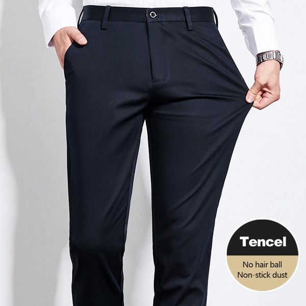 men's pants autumn winter dustproof casual men tencel business fashion elastic thick slim black khaki blue trousers male brand
men's pants autumn winter dustproof casual men tencel business fashion elastic thick slim black khaki blue trousers male brand