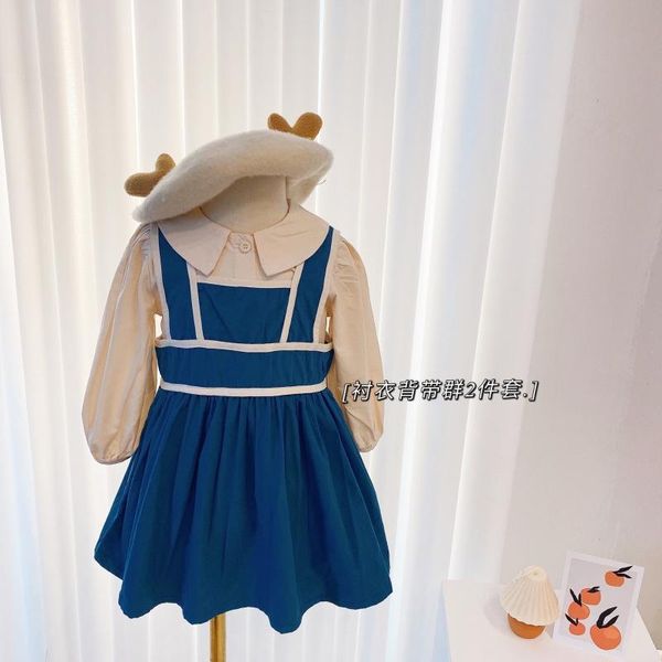 clothing sets children's shirt +strap skirt suit for girls spring and autumn long sleeve doll collar baby korean, White
clothing sets children's shirt +strap skirt suit for girls spring and autumn long sleeve doll collar baby korean, White