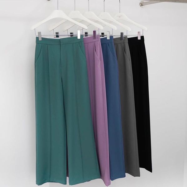 women's pants & capris 2022 spring, summer and autumn straight temperament versatile simple casual wide-leg long women, Black;white
women's pants & capris 2022 spring, summer and autumn straight temperament versatile simple casual wide-leg long women, Black;white