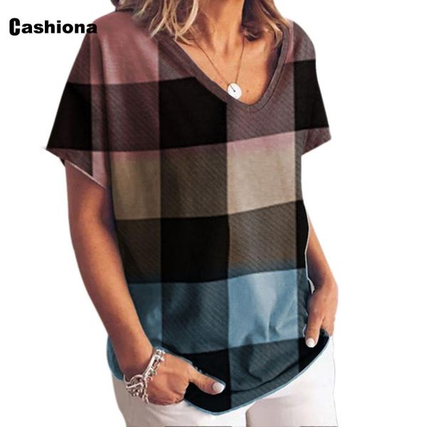 cashiona 2021 summer new patchwork women's casual loose t-shirt plaid basic shirt pullovers plus size 5xl womens clothing, White
cashiona 2021 summer new patchwork women's casual loose t-shirt plaid basic shirt pullovers plus size 5xl womens clothing, White
