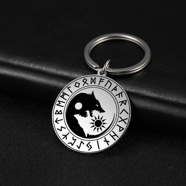 keychains cooltime runes yin yang wolf sun moon keychain norse viking odins knot key chain magical blessed pentagram keyring men women, Silver
keychains cooltime runes yin yang wolf sun moon keychain norse viking odins knot key chain magical blessed pentagram keyring men women, Silver