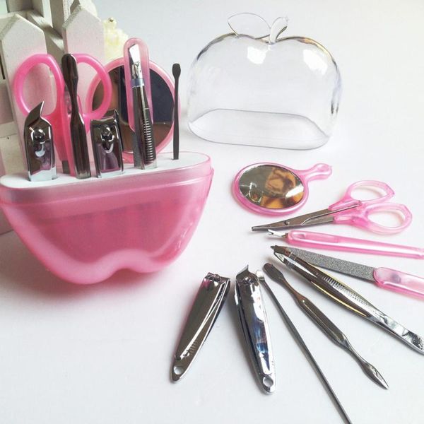 nail art kits 9 pcs manicure set apples shape stainless steel scissor mirror earpick eyebrow clip travel makeup nails care tools
nail art kits 9 pcs manicure set apples shape stainless steel scissor mirror earpick eyebrow clip travel makeup nails care tools