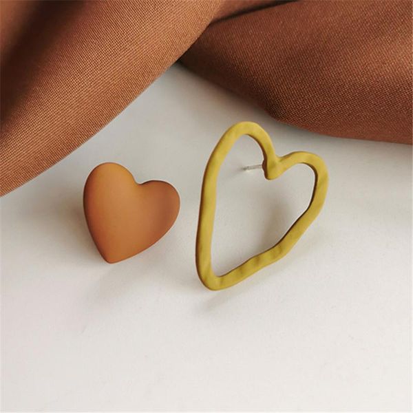 stud fashion joker asymmetric personality heart shape spray paint earrings female geometry hollow out women accessories, Golden;silver
stud fashion joker asymmetric personality heart shape spray paint earrings female geometry hollow out women accessories, Golden;silver