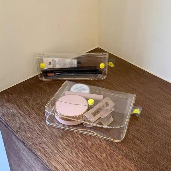 cosmetic bags & cases transparent storage stationery file bag pvc waterproof pencil case portable data cosmetics school supplies
cosmetic bags & cases transparent storage stationery file bag pvc waterproof pencil case portable data cosmetics school supplies