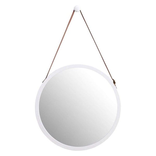 mirrors hanging round wall mirror in bathroom & bedroom - solid bamboo frame adjustable leather strap (white, 15 inch)
mirrors hanging round wall mirror in bathroom & bedroom - solid bamboo frame adjustable leather strap (white, 15 inch)