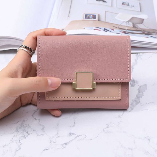 korean small wallet women's short three fold buckle solid color simple multi card zero zipper fashion, Red;black
korean small wallet women's short three fold buckle solid color simple multi card zero zipper fashion, Red;black