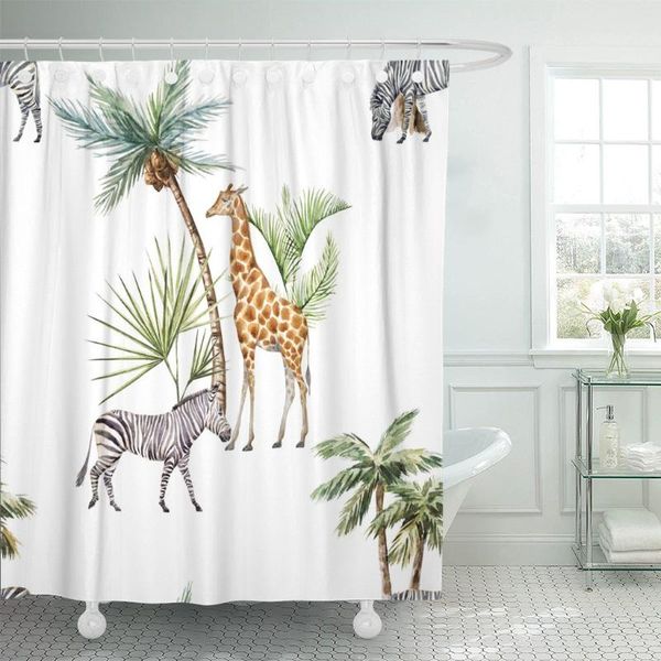 shower curtains watercolor tropical pattern animals zebra and giraffe stand under curtain waterproof polyester fabric 72 x inches
shower curtains watercolor tropical pattern animals zebra and giraffe stand under curtain waterproof polyester fabric 72 x inches